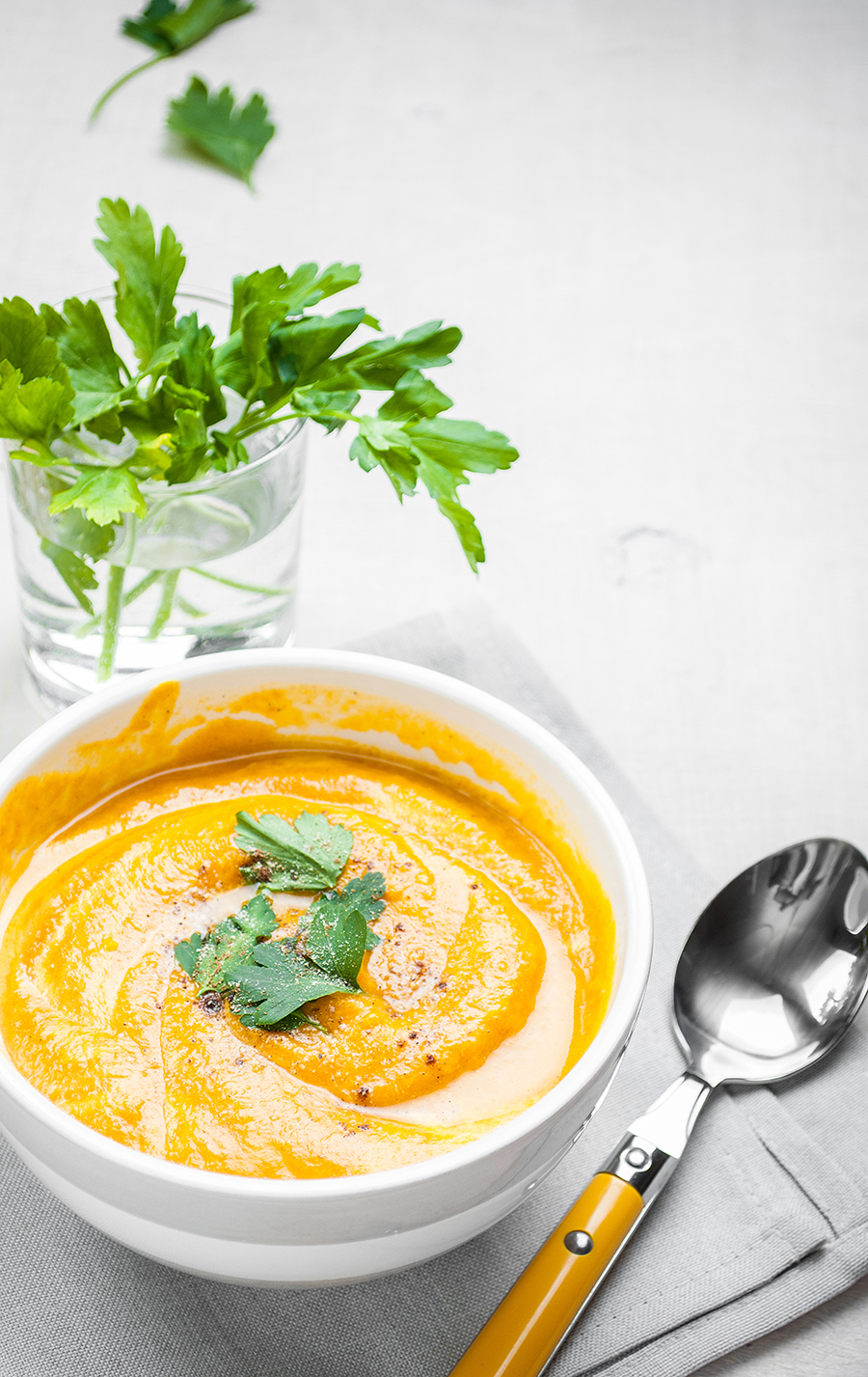Warm and Spicy Butternut Squash Soup